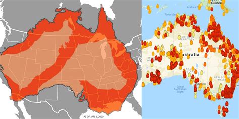 Map Of Fires In Australia
